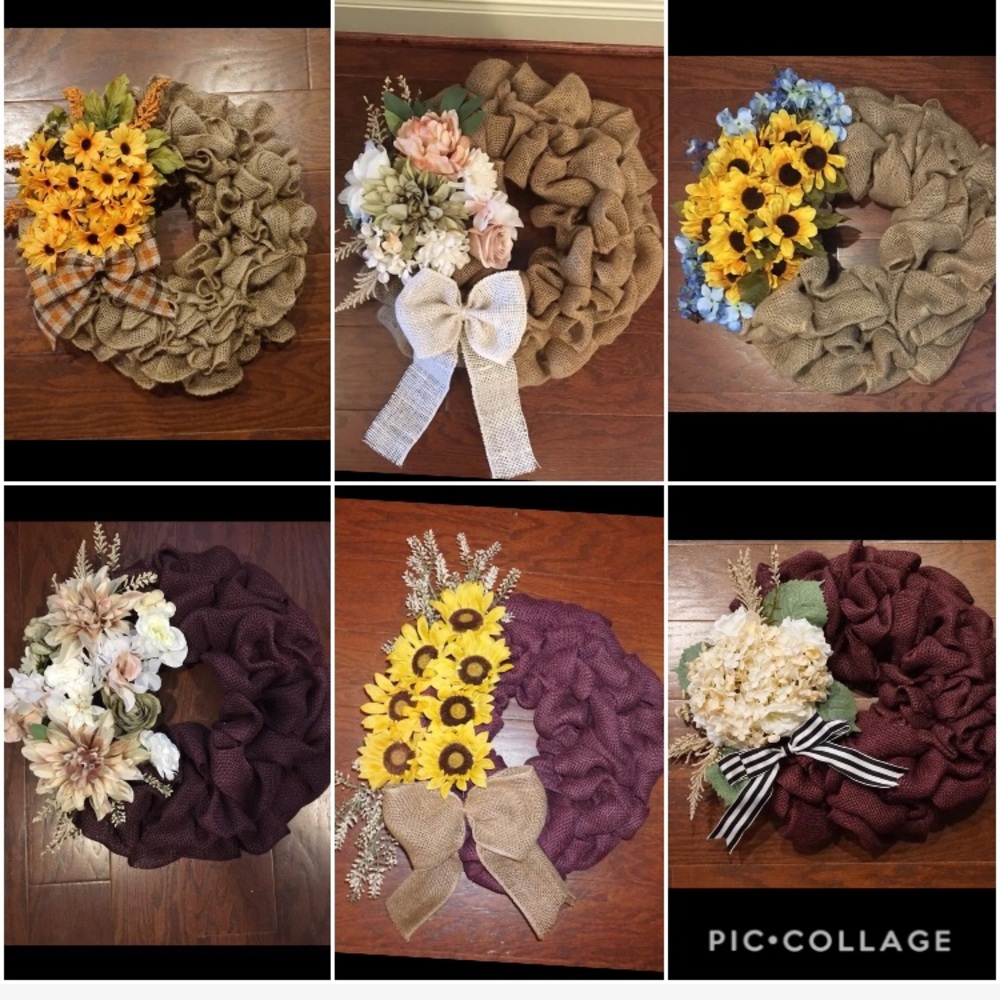 Custom Burlap Wreaths